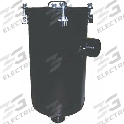 SOLBERG Inlet Vacuum Filter: 5 micron Rating, 99% Efficiency, 18 1/2 in Outside Dia - L-Style Vacuum Pump Inlet Filters