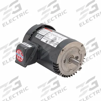 U.S. MOTORS General Purpose Motor: Flange Mount, Totally Enclosed Fan Cooled, 1/3 hp - C-Face 3-Phase General Purpose AC Motors
