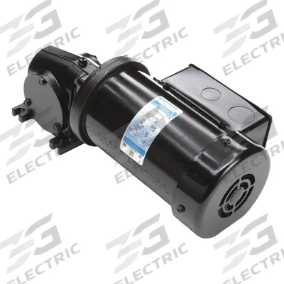 LEESON Gearmotor: Right Angle, Single Output Shaft, 3-Phase, TEFC, 29 RPM - Right Angle AC Gearmotors