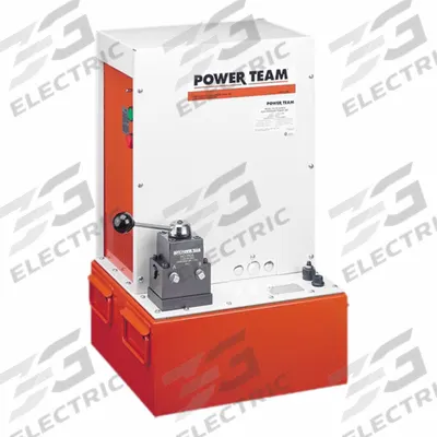 POWER TEAM Electric Pump: 10,000 psi Max. Op Pressure, 730 cu in/min Max. Flow Rate - Corded High-Power Stationary Electric Hydraulic Pump Units