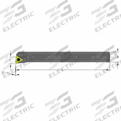 ULTRA-DEX USA Indexable Boring Bar: S08M STUPL2 (MPN 957-000-302) - Indexable Boring Bars