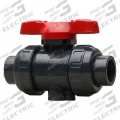 ASAHI Manual Two-Way Ball Valve: 3 in, PVC, Straight, Socket x Socket, 150 psi Max. Pressure (CWP) (MPN 1606030). Key specifications — Brand: ASAHI; Handle: Tee.