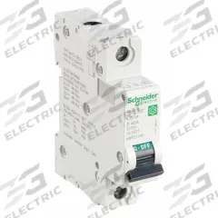 SCHNEIDER IEC Supplementary Protector: 40 A Amps, 60V DC, 10kA at 120/240V AC, Screw Clamp, C60SP, B (MPN M9F21140). Key specifications — Brand: SCHNEIDER; Terminal Connection: Screw Clamp; DC Voltage Rating: 60V DC; Max. AIR Rating: 10kA at 120/240V AC; Series: C60SP; AC Voltage Rating: 240/415V AC; Curve Type: B.