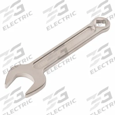TEKTON Open End Wrench: Chromium Molybdenum Steel, Satin, 21 mm Head Size - Metric, Single End, Open End Wrenches