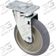 APPROVED VENDOR Plate Caster: Corrosion-Resistant/Debris-Resistant/Maint Free/Quiet-Roll, Swivel (MPN P12KS-RCP050K-12). Key specifications — Wheel/Tread Color: Gray; Brand: APPROVED VENDOR; Roll Up: Swivel.