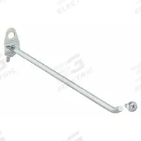 APPROVED VENDOR Single Rod Pegboard Hook: 1/4 in Peg Hole, For 1 in Pegboard Hole Spacing, 5 PK (MPN 5TPD5). Key specifications — Finish: Zinc-Plated; Color: Silver; Locking System: Screw-In; Mounting Type: Surface; Accessory Type: 30-Degree Single Hook; Brand: APPROVED VENDOR.