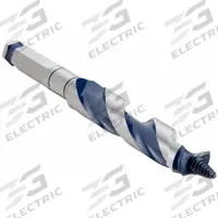 BOSCH Hybrid Drill Bit: 13/16 in Drill Bit Size, 7 1/2 in Overall Lg, Straight Shank, Carbon Steel (MPN NKST13). Key specifications — attr255259: Hybrid Ship and Spur Auger; attr255260: Carbon Steel; attr255261: PTFE; attr277197: BOSCH.