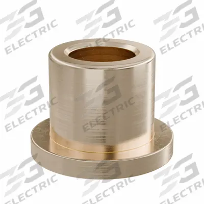 OILITE Flanged Sleeve Bearing: Bronze, SAE 841, 10 mm Bore, 16 mm OD, 16 mm Lg - Lubricated General Purpose Metallic Flanged Sleeve Bearings