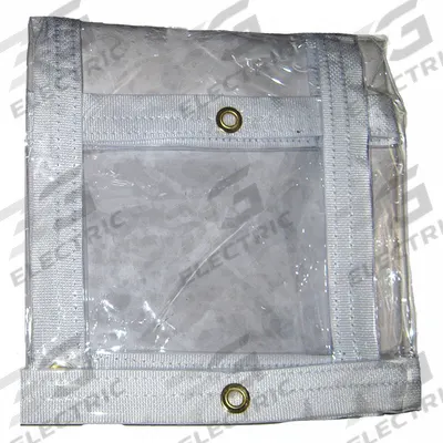 MAURITZON Tarp: 9.5 ft Lg, 7.5 ft Wd, Heavy Duty, 20 mil, Vinyl, Clear, 18 oz/sq yd - Vinyl Tarps