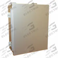 HAMMOND Electrical Enclosure: Stainless Steel, 10 in x 8 in x 4 in, NEMA 12/13/3R/4/4X, w/Panel (MPN 1414N4SSI). Key specifications — Brand: HAMMOND; Closure Method: Clamps; Enclosure Material: Stainless Steel; Includes Inner Panel: with Inner Panel Included.
