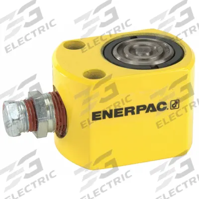 ENERPAC Hydraulic Ram: 5 ton Nominal Capacity, 5/8 in Nominal Stroke Lg, 1.63 in Retracted Ht - Solid Plunger Workholding Rams