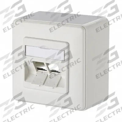 METZ CONNECT Wall Outlet: AP, GD-Zn (Zinc Die-Cast), Individual Keystone Modules - Voice & Data Housings, Panels & Connector Components