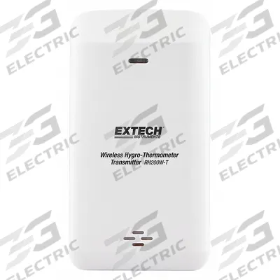 EXTECH Wireless Thermometer Transmitter: -40°F to 140°F /-40°C to 60°C, 98 ft Transmission - Remote-Transmitting Temperature & Humidity Sensors