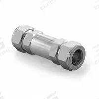 HAM-LET Check Valve: Poppet, Inline Valve Body, 1/4 in Pipe Size, Let-Lok® x Let-Lok®, Let-Lok, FKM (MPN H-400HP-SS-L-1/4"-5 PSI). Key specifications — Brand: HAM-LET.