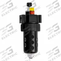 PARKER Lubricator: Micro Mist, 1/4 in NPT, 90 scfm, 250 psig Max Op Pressure, 175°F Max Op Temp (MPN 16L12BE). Key specifications — attr111774: Zinc; attr111402: Series 16L; attr111761: PARKER.