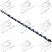 BOSCH Hybrid Drill Bit: 3/4 in Drill Bit Size, 17 1/2 in Overall Lg, Hex Shank, Carbon Steel (MPN NKLT12). Key specifications — attr255259: Hybrid Ship and Spur Auger; attr255260: Carbon Steel; attr255261: PTFE; attr277197: BOSCH.