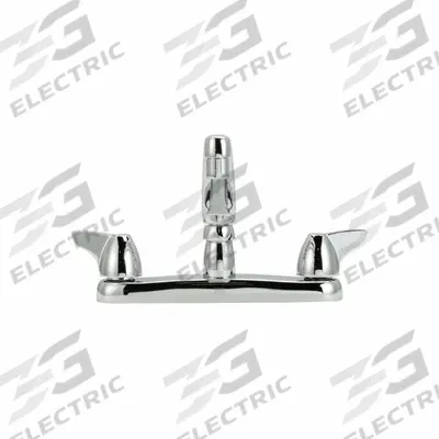 ZURN Low Arc Kitchen Faucet: AquaSpec, Brass, Centerset, Deck, 2 Mounting Holes - Widespread Kitchen Faucets
