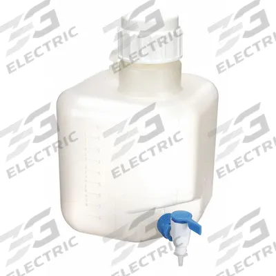 APPROVED VENDOR Carboy: 10 L, 2.64 gal, Polypropylene, 336.6 mm x 238 mm x 359 mm, Spigot - Rectangular Carboys with Spigots