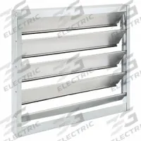19.8"H-W 4.5"L Alu Spring Bkdrft Dampr: For 20 in Fan, For 20 in Nominal Duct Dia, Single Panel (MPN 3HHL6). Key specifications — Airflow Direction: Horizontal; Blade Type: Flat Blade; Brand: DAYTON; Maximum Air Velocity: 2000 fpm; Mounting Position: Vertical.