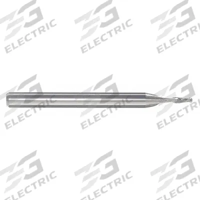 APPROVED VENDOR Ball End Mill: Carbide, 2 Flute, 3/64" Mill Dia, 1/4" LOC, 2-1/2" OAL (MPN 251-001110) - Pencil-Neck Carbide Ball End Mills