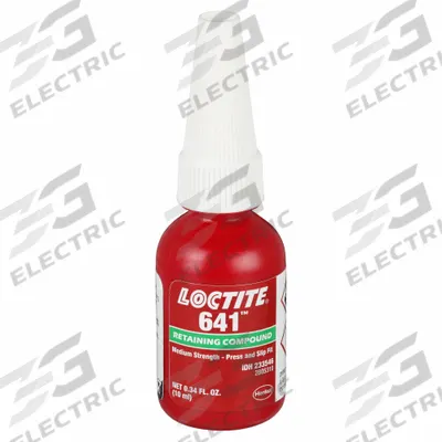 LOCTITE Retaining Compound: 641, 0.3 fl oz, Bottle, Yellow - Easy-to-Disassemble Retaining Compounds