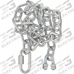 REESE Safety Chain: Quick Link Attachment, Std Duty, 30, 3/4 in Overall Wd, 3 ft Overall Lg, Steel (MPN 7007600). Key specifications — Brand: REESE; Color of Cable: Silver; Material: Steel; Attachment Style: Quick Link; Duty Capacity: Standard Duty; Finish: Zinc.