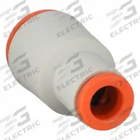 SMC Push-Fit Fitting: 1/4 in OD x 3/8 in OD Size, Push-to-Connect x Push-to-Connect, Brass, White (MPN KQ2H07-11A). Key specifications — Brand: SMC.