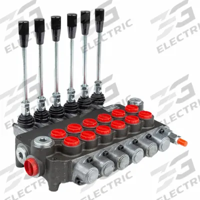 CHIEF Hydraulic Directional Control Valve: Four-Way / Three Positions, Tandem Center - Manual Spool Monoblock Valves