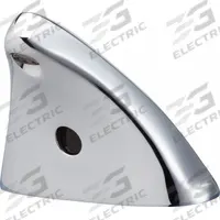 CHICAGO FAUCETS Bathroom Sensor Faucet: ELR, Centerset, Cast Brass, Polished Chrome, Motion Sensor (MPN ELR-E12A-13ABCPT). Key specifications — Voltage: 6V DC; Brand: CHICAGO FAUCETS; Color/Finish: Polished Chrome; Power Source: Battery; Water Supply Type: Hot and Cold Lines.