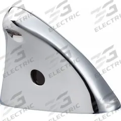 CHICAGO FAUCETS Bathroom Sensor Faucet: ELR, Centerset, Cast Brass, Polished Chrome, Motion Sensor (MPN ELR-E12A-13ABCPT). Key specifications — Voltage: 6V DC; Brand: CHICAGO FAUCETS; Color/Finish: Polished Chrome; Power Source: Battery; Water Supply Type: Hot and Cold Lines.
