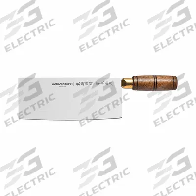 DEXTER RUSSELL Chinese Chefs Knife: Straight, 11 in Overall Lg, Steel Blade, Hardwood Handle - Chinese Cleavers