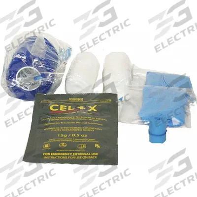 FIRST VOICE Bleed Aid Kit: 7 Components, Poly, Bag, No Medication Included - Trauma Kit Refills