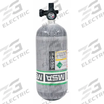 SCBA Cylinder: Carbon Fiber, 9.8 lb Wt Empty, Pre-Filled - MSA SCBA & Breathing Air Cylinders