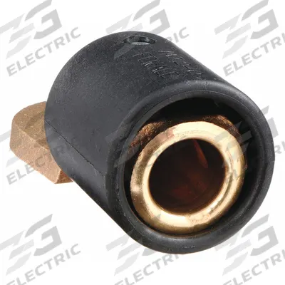 TWECO Welding Cable Female Terminal: 180° Offset (MPN 95101111) - Tweco-Style Welding Cable Connector Terminals
