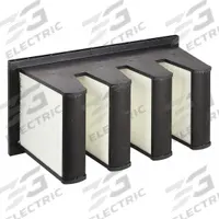GRAINGER V-Bank Air Filter: 12 in x 24 in x 12 in, Synthetic, Single Header, 4 Vs, MERV 13 (MPN 2GHN9). Key specifications — Brand: GRAINGER; Frame or Header Material: Plastic; Media Material: Synthetic; Filters Out: Copier Toner.
