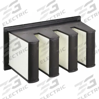 GRAINGER V-Bank Air Filter: 12 in x 24 in x 12 in, Synthetic, Single Header - MERV 13 V-Bank Air Filters