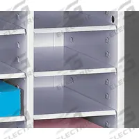 TENNSCO Supplemental Shelves: Light Gray, 14 1/8 in Overall Dp, 9 1/4 in Overall Wd, Steel, 5075LGY (MPN 5005LGY). Key specifications — attr986455: Light Gray; attr986477: Steel; attr986454: TENNSCO; attr986462: 5075LGY; attr986487: Supplemental Shelves.