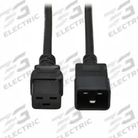 EATON TRIPP LITE Power Cord: 15 ft Lg, 3/14, Non-NEMA Plug, C20 Plug, Non-NEMA Receptacle, SJT, PVC (MPN P036-015-15A). Key specifications — Brand: EATON TRIPP LITE; Jacket Material: PVC.