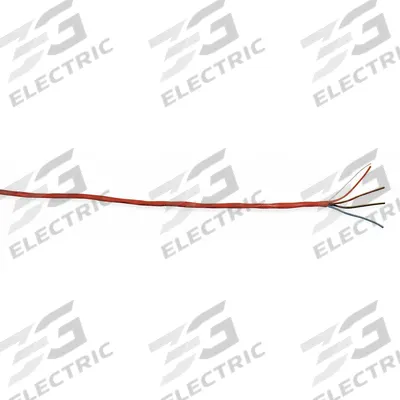 CAROL Fire Alarm Cable: 1,000 ft Cable Lg, Plenum, Plenum, PVC, PVC, Red, PVC - Unpaired Unshielded Cables