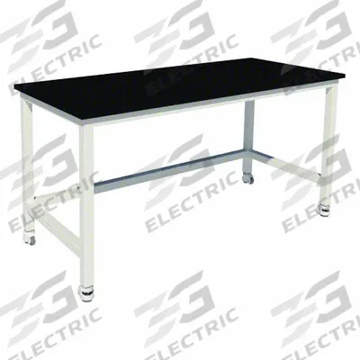 INSTOCK Heavy Duty Table: 30 in Overall Wd, 36 in Overall Ht, 8 ft Overall Lg, Phenolic - Fixed-Height Laminate Surfaced Lab Tables