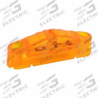 GROTE Clearance Marker Light: Clearance Light, LED, Rectangular, Surface Mount, Amber, Screw (MPN 47173). Key specifications — Lens Color: Amber; Brand: GROTE; Lighting Technology: LED; Mount Type: Screw; SAE Lens Code: PC.