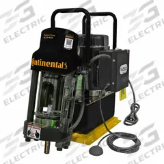 CONTINENTAL Hose Crimping Machine: 1 1/4 in Max, Corded, 110V, Bench Mount, 60 ton Force (MPN 20809573). Key specifications — attr666555: Spiral Hose 4S; attr564939: CONTINENTAL; attr564985: 110V; attr564965: Bench Mount.
