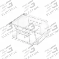 QUANTUM STORAGE SYSTEMS Plastic Bin: 4 1/8 in x 5 3/8 in x 3 in, Clear, Label Holder Included, 250°F (MPN QUS210CC). Key specifications — Brand: QUANTUM STORAGE SYSTEMS; % Recycled Content: 0%.