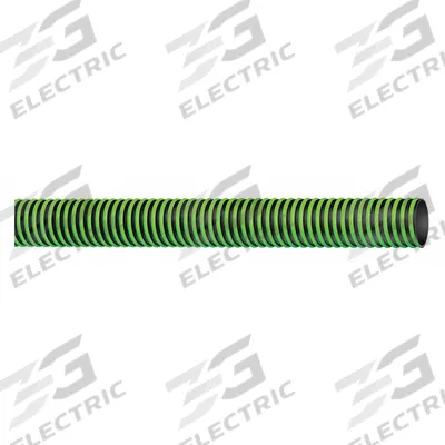 CONTINENTAL Water Suction and Discharge Hose: 1 1/2 in Hose Inside Dia., 50 psi, Black/Green - Thermoplastic Rubber Bulk Water Suction & Discharge Hoses with Polyethylene Helix Reinforcement