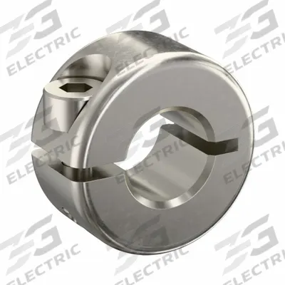 RULAND MANUFACTURING Shaft Collar: 1-Piece, Metric, Round, Clamp-On, 8 mm Bore Dia - Stainless Steel Shaft Collars