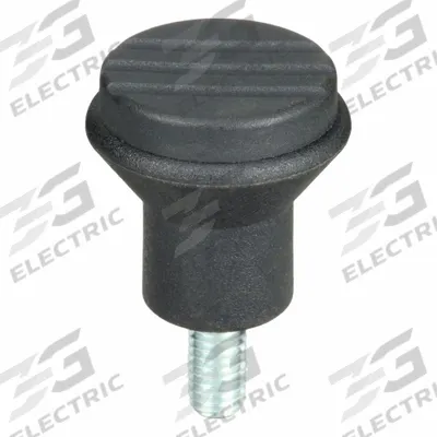 KIPP Hand Knob: Pull, Plastic w/ Steel Thread, #10-32 Thread, 10 mm Thread Lg - Pull Knobs with Threaded Stud