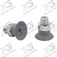 SCHMALZ Vacuum Pad Assembly: 1/8 in NPT, 22.8 mm Pad Dia, NBR, 55 A, Gray, 15.5 mm Pad Ht (MPN 10.01.01.15022). Key specifications — attr1019168: 55 A; attr1019165: 10.01.01.15022; attr1019167: SCHMALZ; attr1019180: Gray.
