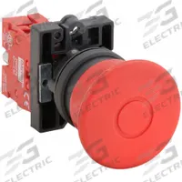DAYTON Emergency Stop Push Button: Non-Illuminated, Mushroom Head Profile, Non-Metallic, 22 mm, 1NC (MPN 30G248). Key specifications — Brand: DAYTON; Action: Maintained; Series: Dayton; Terminal Connection: Pressure Plate; Push Button Material Type: Non-Metallic.
