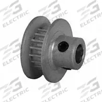 DAYTON Timing Pulley: Modified Curvilinear, Fixed, For GT Timing Belt Section, For 3 mm Belt Wd (MPN 18-2P03M6FA4). Key specifications — Brand: DAYTON; Finish: Clear Anodized; For Belt Series: Powerhouse®.