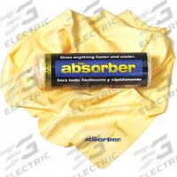 ABSORBER Drying Cloth: Drying Cloth, PVA, Assorted, Aluminum/Metal/Rubber, 17 in Overall Wd (MPN 51149). Key specifications — Material: PVA; Product Type: Drying Cloth; Color: Assorted; Compatible Surface Material: Aluminum; Features: Cleantools® Inc. The Absorber® High-Performance Drying Towel Picks Up Moisture Quickly and Completely, with a Soft Feel That's Easy on Your Hands and Won't Scratch Surfaces. This Super-Absorbent Towel Holds More Water than a Leather Chamois.; Brand: ABSORBER.